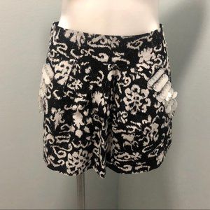 Nanette Lepore Deep Sea Mini Embellished Skirt